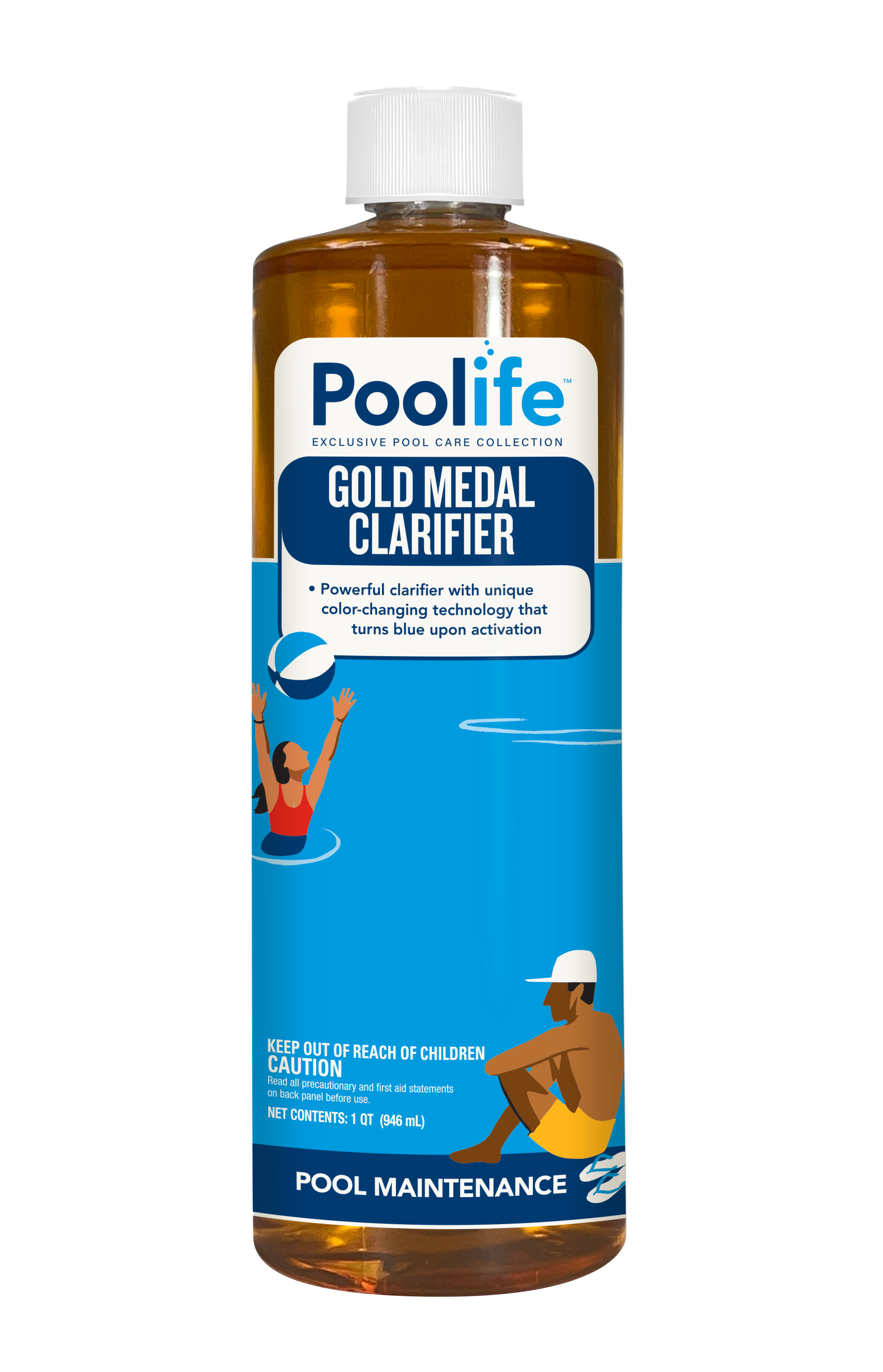 Poolife Gold Medal Clarifier front of bottle