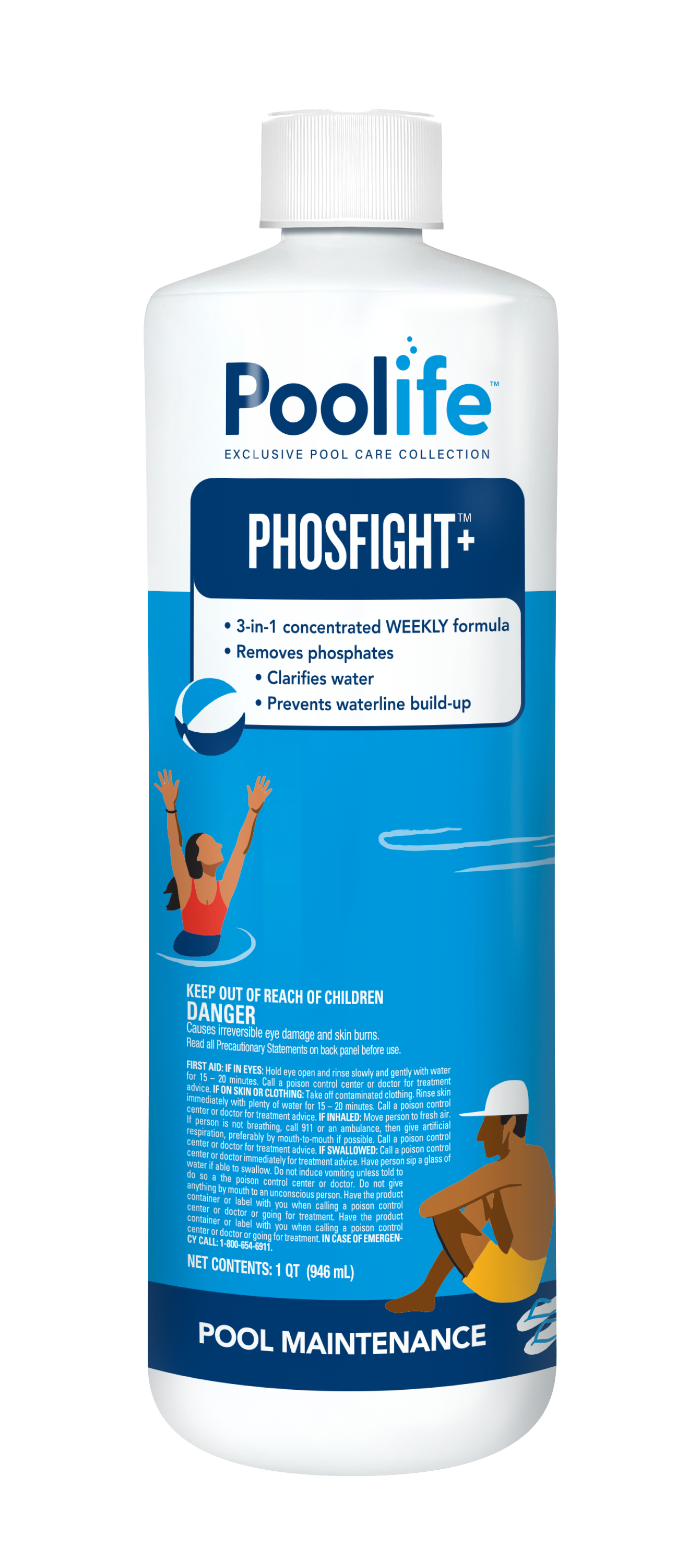 Poolife Phosfight+ front of bottle