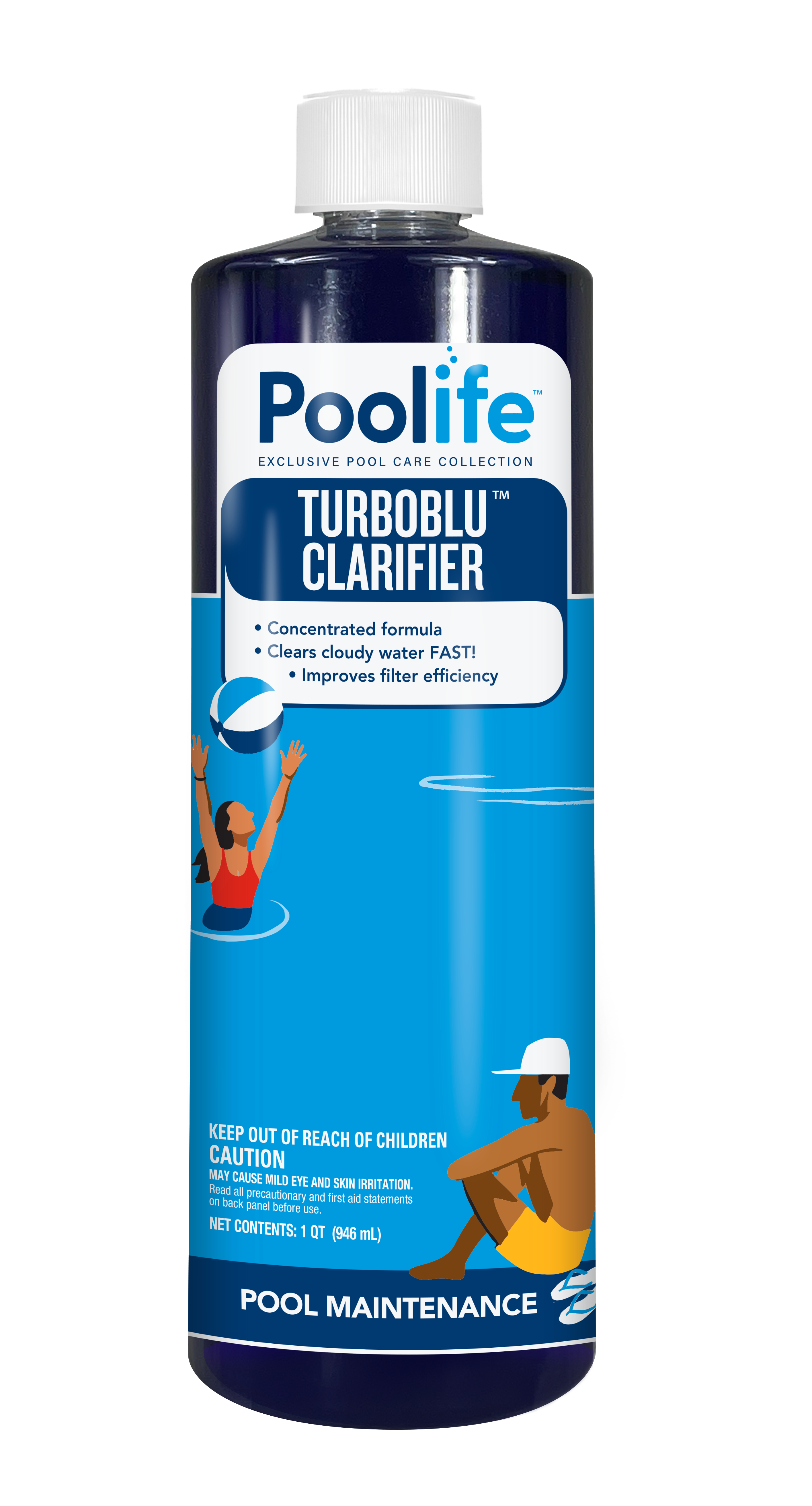 Poolife Turboblu Clarifier front of bottle