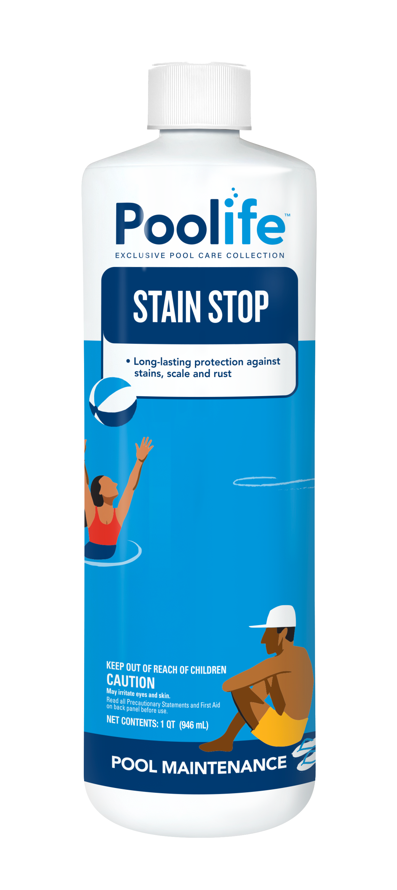 Front of Poolife Stain Stop Bottle