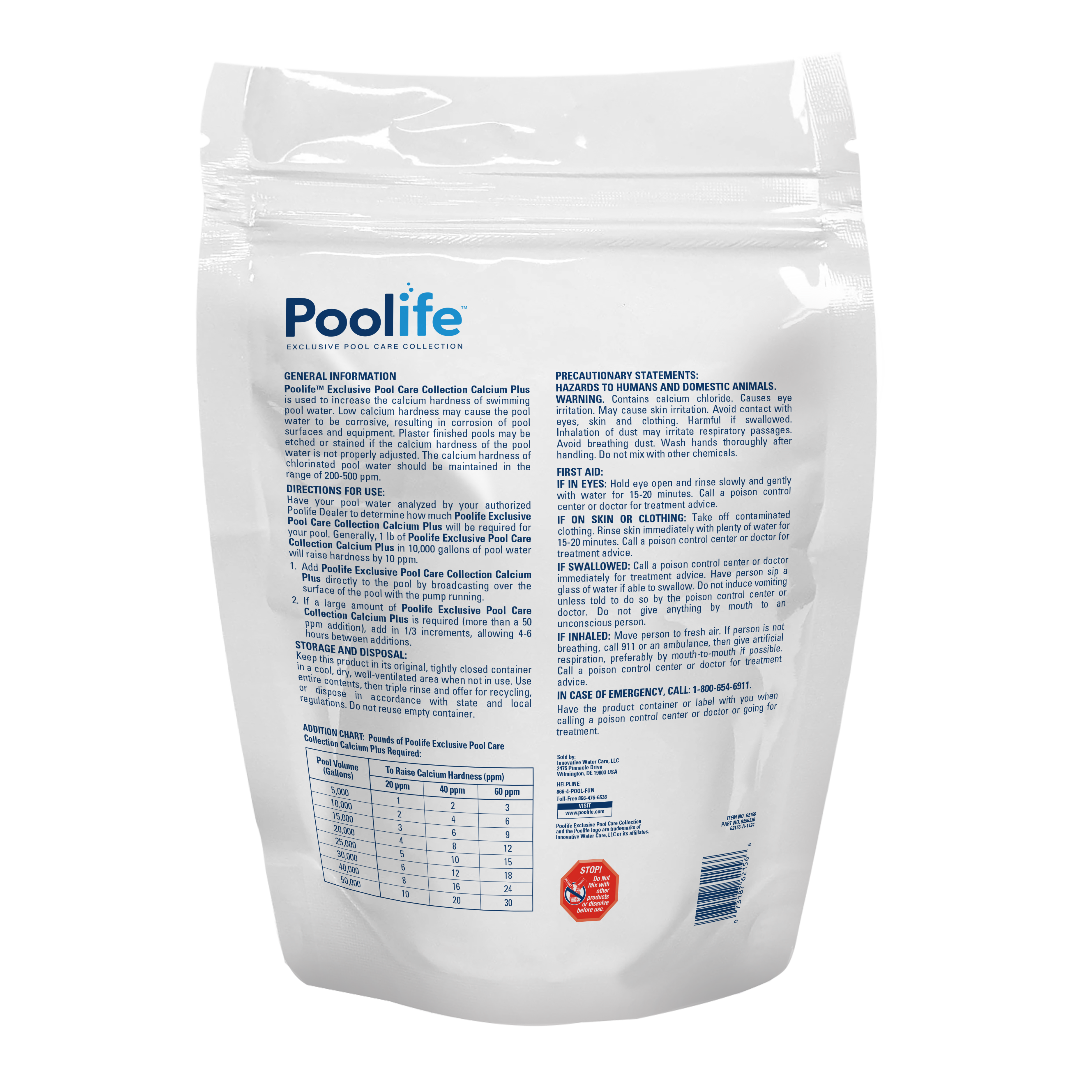 Poolife Calcium Plus Front of Pack
