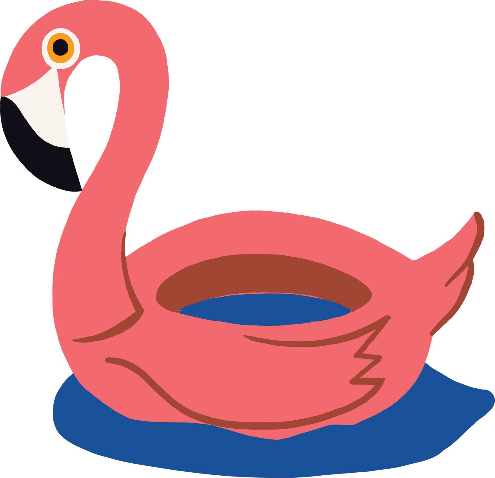 Illustration-Flamingo-Float
