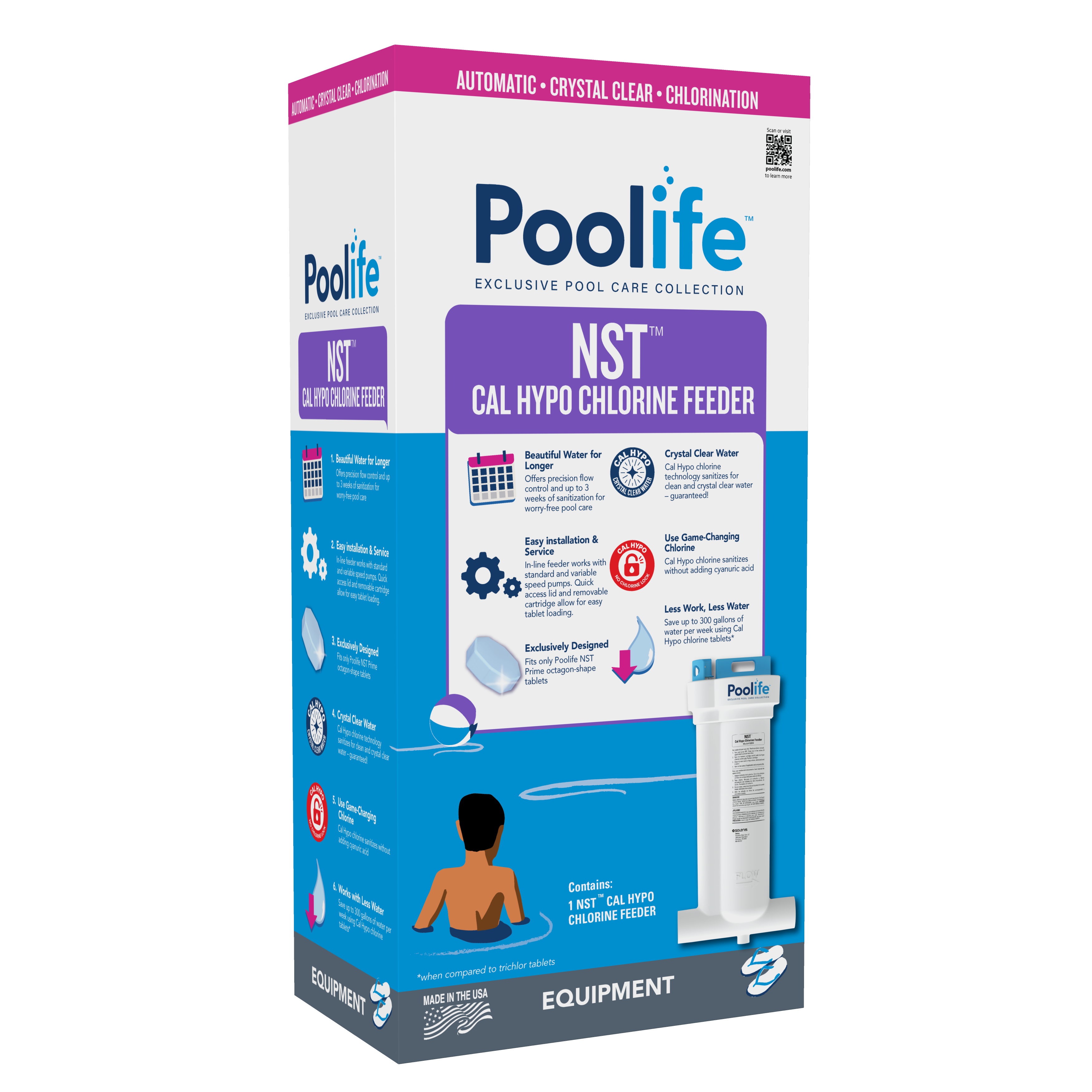 Poolife NST Cal Hypo Feeder front of box